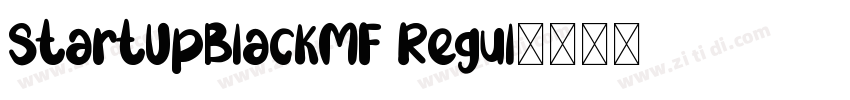 StartUpBlackMF Regul字体转换